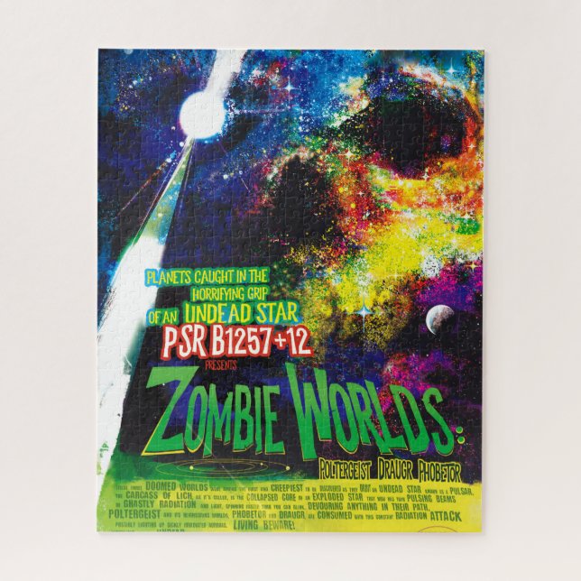 NASA Exoplanet Travel Bureau Zombie Worlds Poster Puzzle (Vertikal)