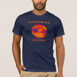 NASA-Foto Ihres Planeten auf Öl T-Shirt