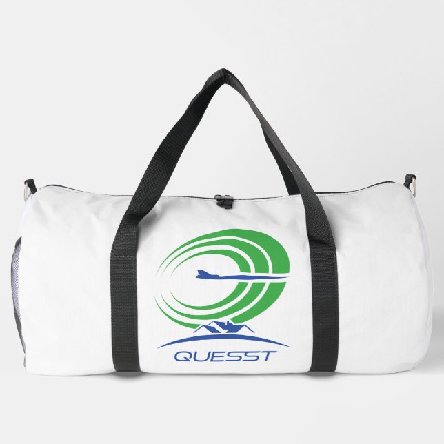 NASA-Fragezeichen Supersonic White Duffle Bag (Rückseite)