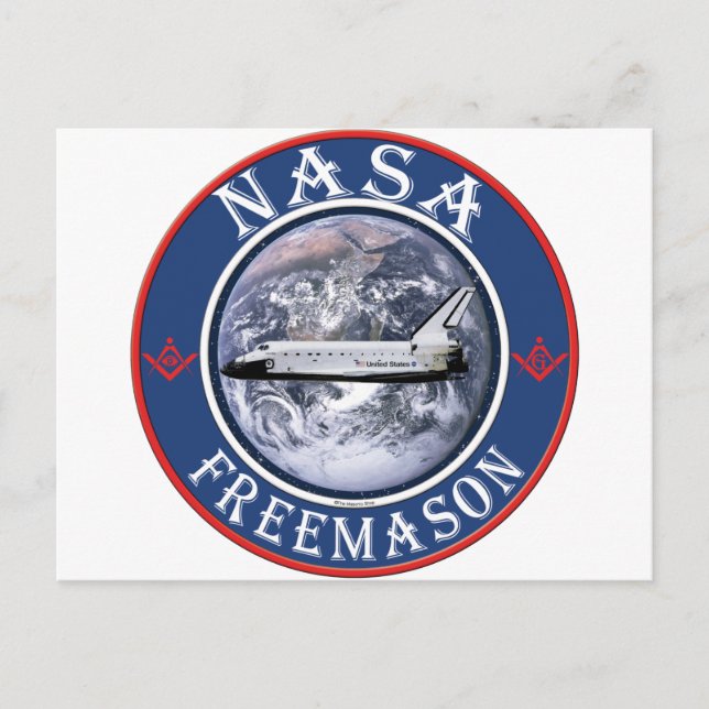NASA Freemason Postkarte (Vorderseite)