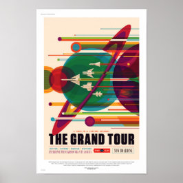 NASA Future Sci Fi Travel Poster - The Grand Tour