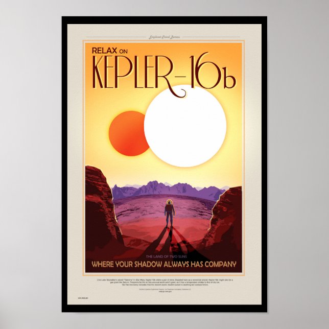NASA Future Travel Poster - Entspannen Sie sich au (Vorne)