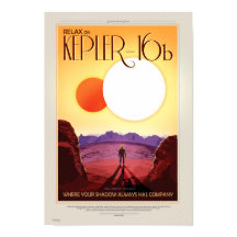 NASA Future Travel Poster - Entspannen Sie sich au
