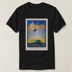 NASA Future Travel Sci Fi Poster - Super Earth T-Shirt