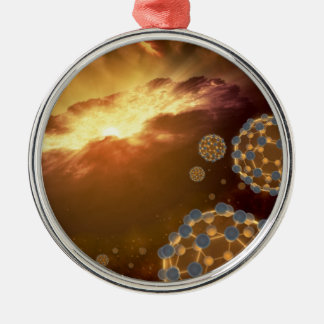 NASA Größte Molecule Buckyballs Silbernes Ornament