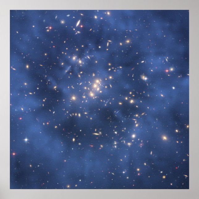 NASA - Hubble - Dunkle Materie - Ring in Galaxy Cl Poster (Vorne)