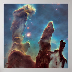 NASA Hubble Telescope Foto PIllars of Creation Poster