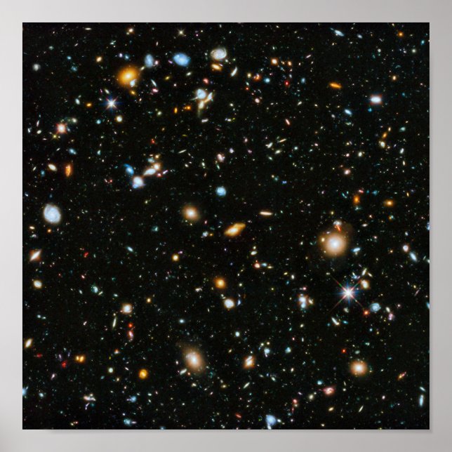 NASA Hubble Ultra Deep Field Galaxien Poster (Vorne)