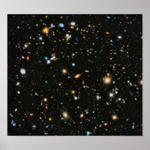 NASA Hubble Ultra Deep Field Galaxien Poster