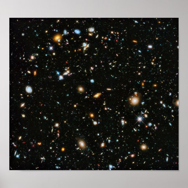 NASA Hubble Ultra Deep Field Galaxien Poster (Vorne)