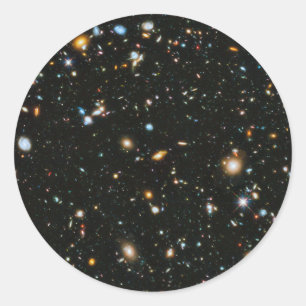 NASA Hubble Ultra Deep Field Galaxien Runder Aufkleber