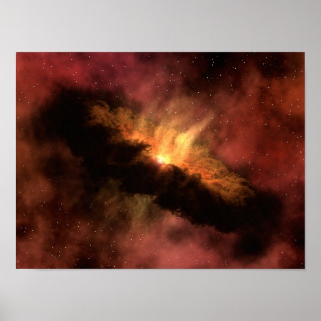 NASA Infrarot Planet Formscheibe Poster (Vorne)