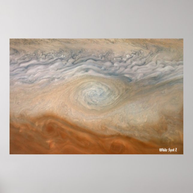 NASA/Juno/Jupiter/Weißer Topf Z / Poster (Vorne)