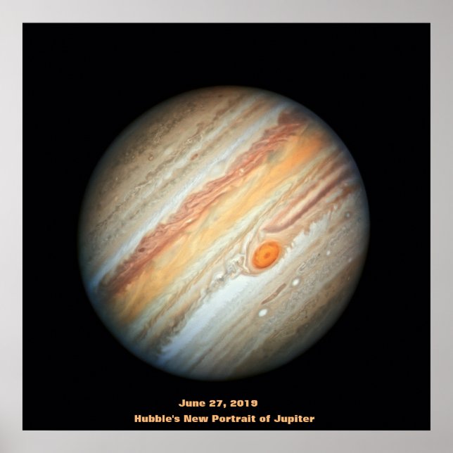 NASA / Jupiter / Hubbles neues Portrait des Jupite Poster (Vorne)