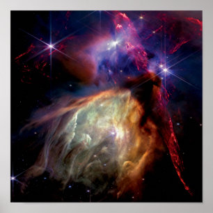 NASA JWST Rho Ophiuchi Star Formationsregion Poster