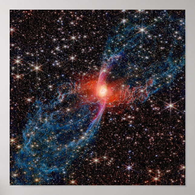 NASA JWST Rote Spinnennebel-Foto Poster (Vorne)