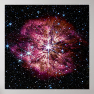 NASA JWST Wolf-Rayet-Stern WR 124  Poster