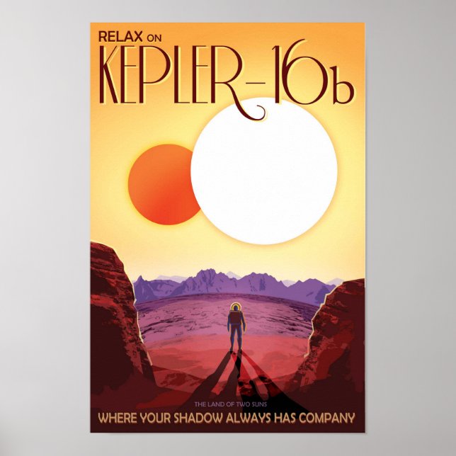 Nasa/Kepler 16b / Reise Poster (Vorne)