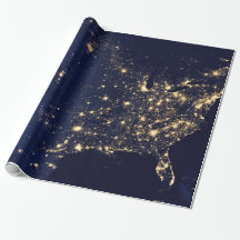 Nasa-Lichter aus dem Weltraum USA
