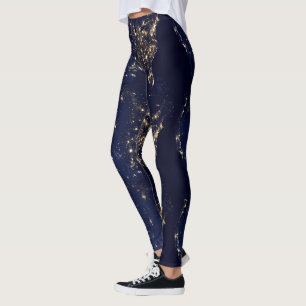 Nasa-Lichter aus dem Weltraum USA Leggings