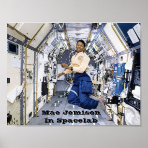 NASA Mae Jemison in Spacelab Poster