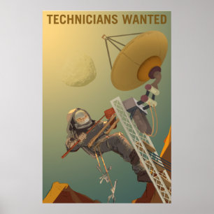 NASA-Mars, die Poster aufnehmen - Techniker Gewoll