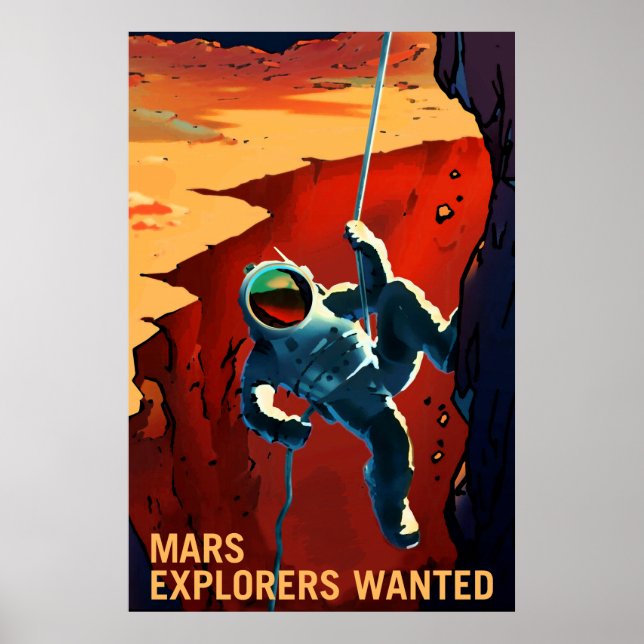 NASA-Mars nehmen Poster auf - Gewollt Forscher (Vorne)