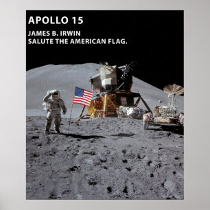 Nasa Moon Landing Apollo 15 Mondmodul 1971 Poster