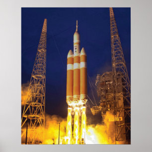 NASA Orion Raumschiff Raketenstart Poster