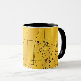 NASA Pioneer 10 Space Probe Gold Plaque Tasse