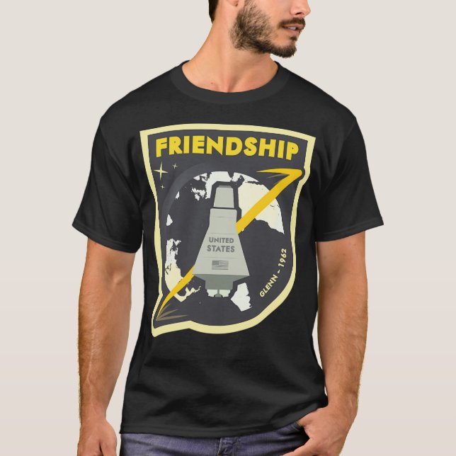 Nasa Quecksilbermissionen - Freundschaft 7 T-Shirt (Vorderseite)