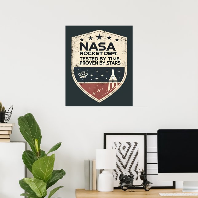 NASA-Raketentreff, getestet von Zeit bewiesen durc Poster (Heimbüro)