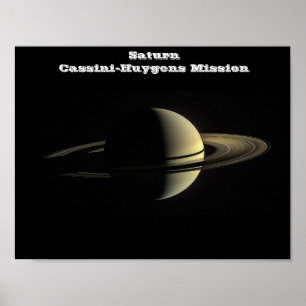 NASA Saturn von der Cassini-Huygens-Mission Poster