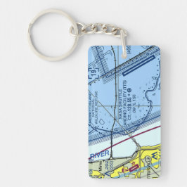 NASA Shuttle Landing Facility Chart Schlüsselanhänger