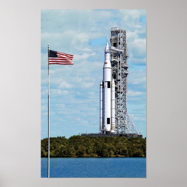 NASA SLS Space Launch System Raketenstartplatz Poster (Vorne)