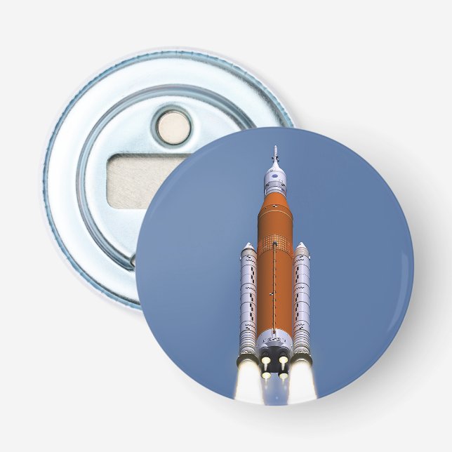 NASA SLS Weltraumstartsystem Flaschenöffner (Vorderseite)