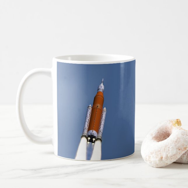 NASA SLS Weltraumstartsystem Kaffeetasse (Mit Donut)