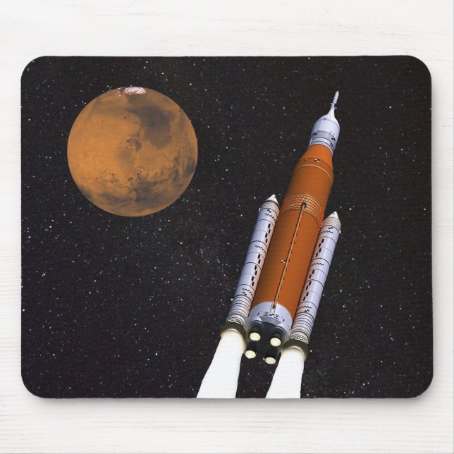 NASA SLS Weltraumstartsystem Mousepad (Vorne)