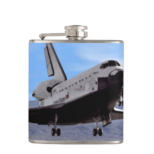NASA Space Shuttle Atlantis landet auf Edwards AFB Flachmann