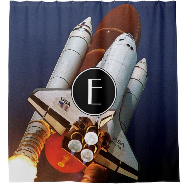 NASA Space Shuttle Atlantis Start STS-45 Duschvorhang (Vorderseite)