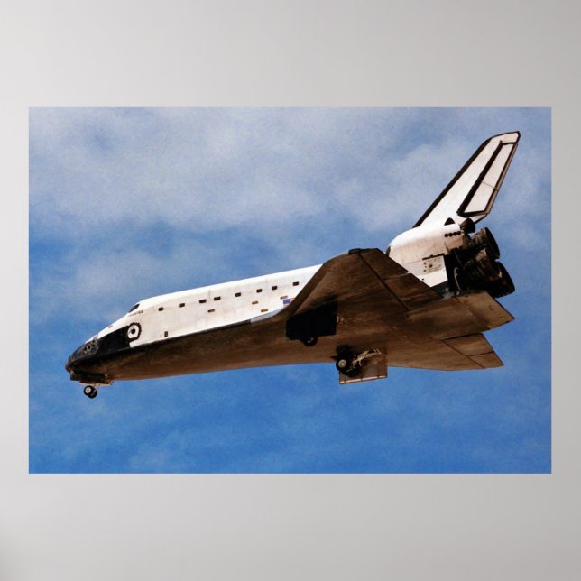 NASA Space Shuttle Atlantis STS-30 Landing Poster (Vorne)