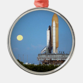 NASA Space Shuttle Atlantis STS-86 Launch Rollout Silbernes Ornament