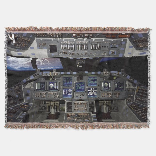 NASA Space Shuttle Cockpit Erdorbit-Fensterblick Decke (Vorderseite)
