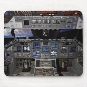 NASA Space Shuttle Cockpit Erdorbit-Fensterblick Mousepad