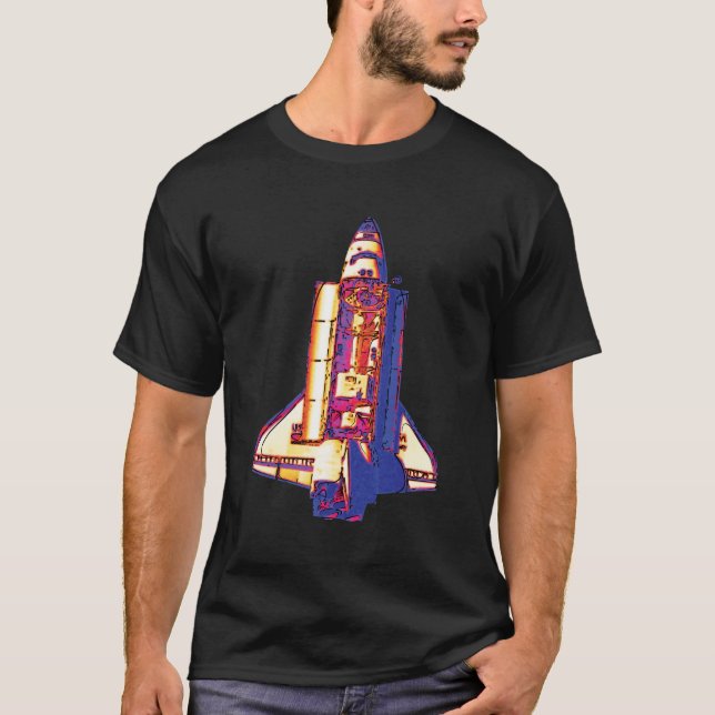 NASA Space Shuttle Discovery aus meiner Pop Art T-Shirt (Vorderseite)