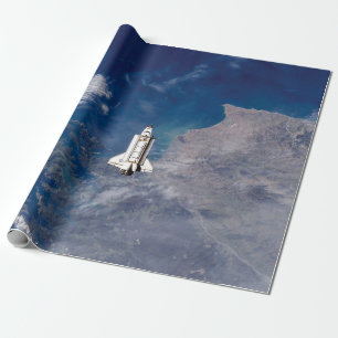 NASA Space Shuttle Endeavour STS-113 Erdumlaufbahn Geschenkpapier