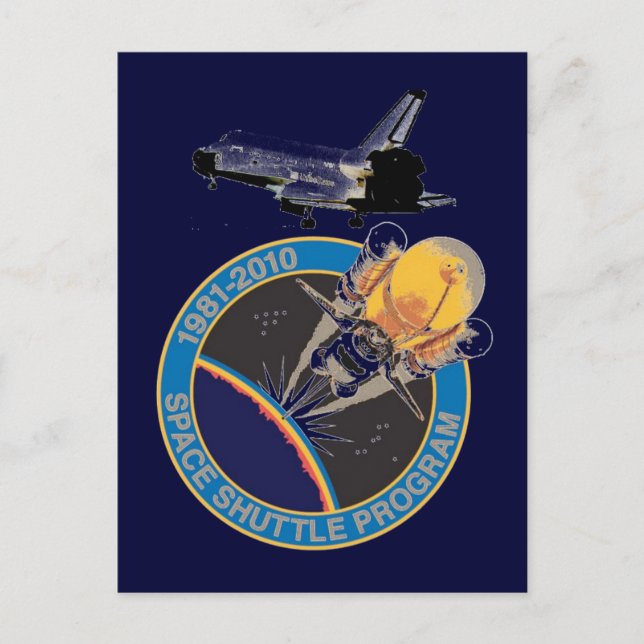 NASA Space Shuttle Program Postkarte (Vorderseite)