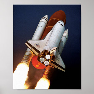 NASA Space Shuttle Start STS-45 Poster
