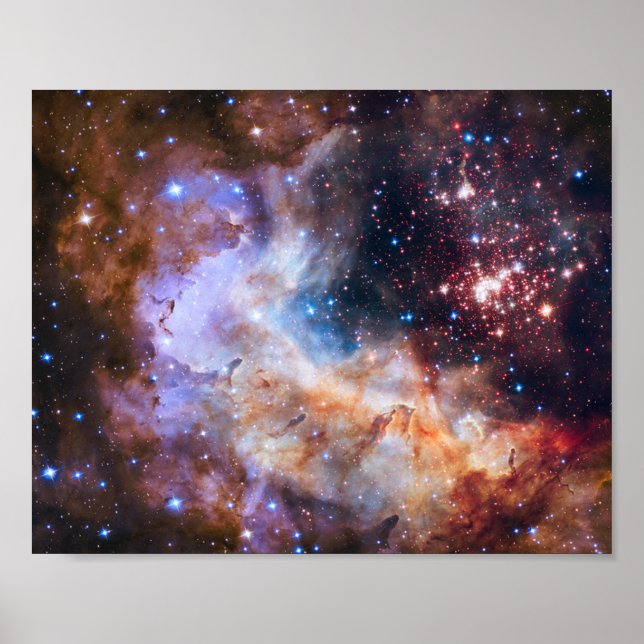 NASA Star Cluster Celestial Art Print Poster (Vorne)