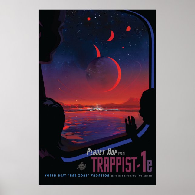 Nasa / TRAPPIST-1e / Planet HOP / Poster (Vorne)